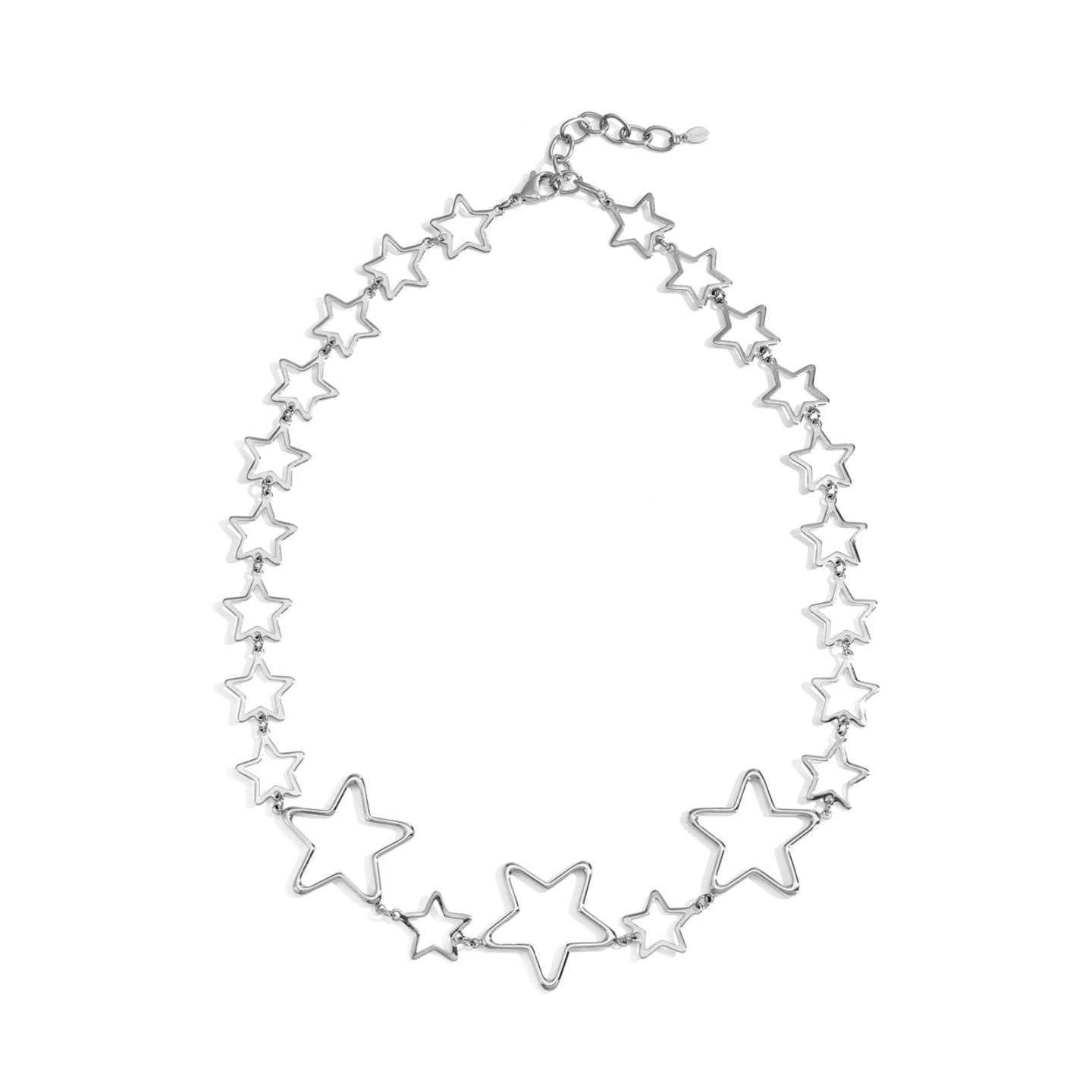 Sterren ketting - zilver