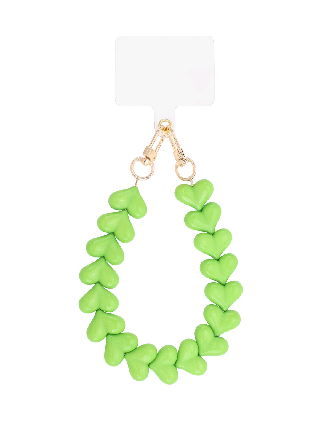 Hart telefoonkoord - groen