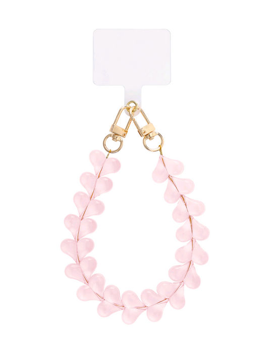 Hart telefoonkoord - lichtroze