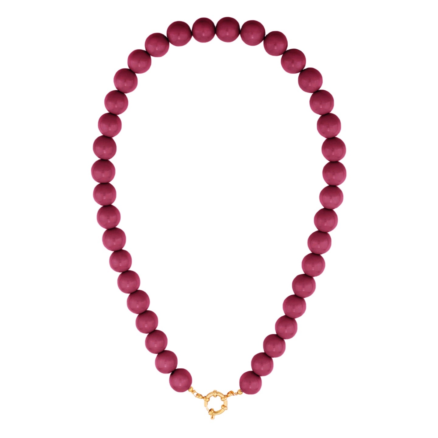 Kralen ketting - Fuchsia