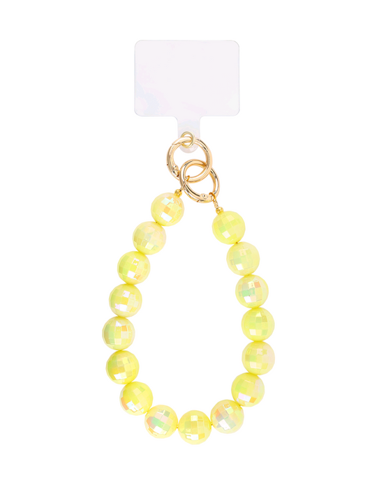 Disco telefoonkoord - geel