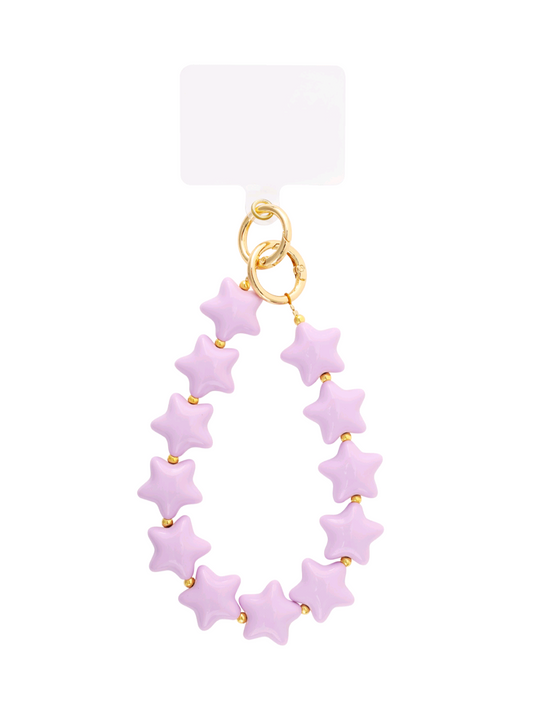 Ster telefoonkoord - paars