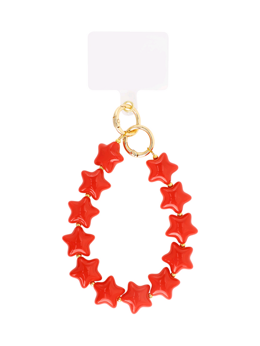 Ster telefoonkoord - rood