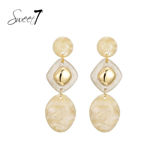 Sweet7 oorbellen - beige