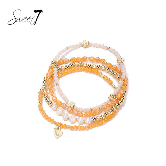 Sweet7 armbanden set - oranje