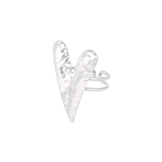Hartjes ring - zilver